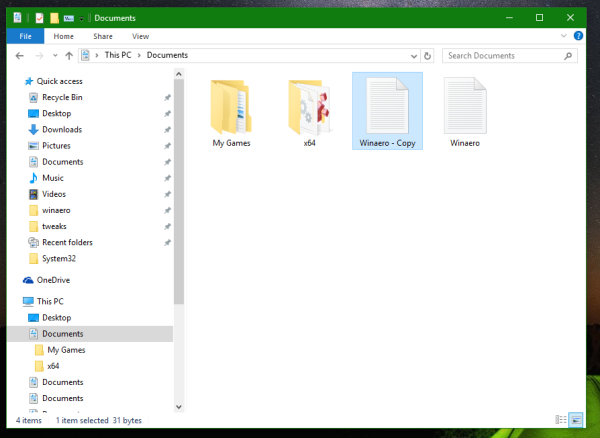Windows 10 default copy name template