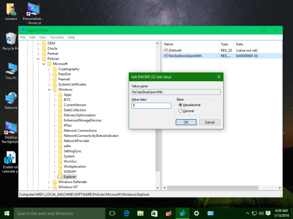 Windows 10 отключает поиск приложений в магазине