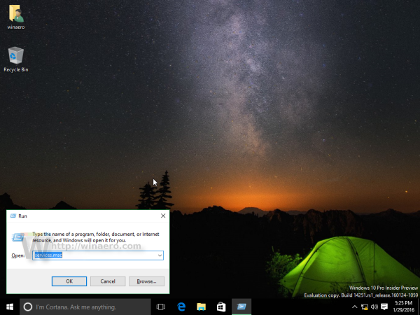 Windows 10 запускает службы
