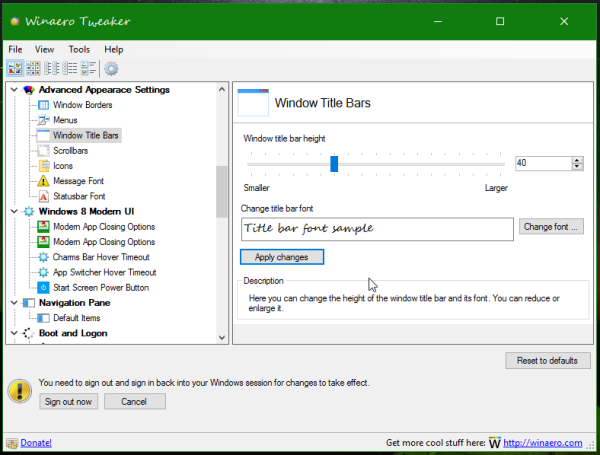 Winaero Tweaker 1.55 free instal