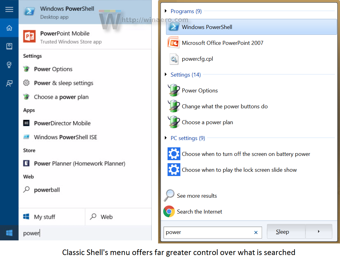 registry setting windows 10 classic start menu