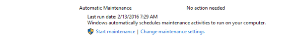 Windows 10 automatic maintaince logo