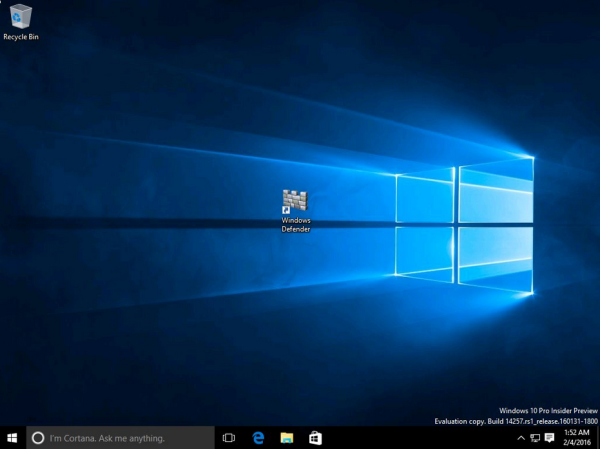 Windows 10, сборка 14257
