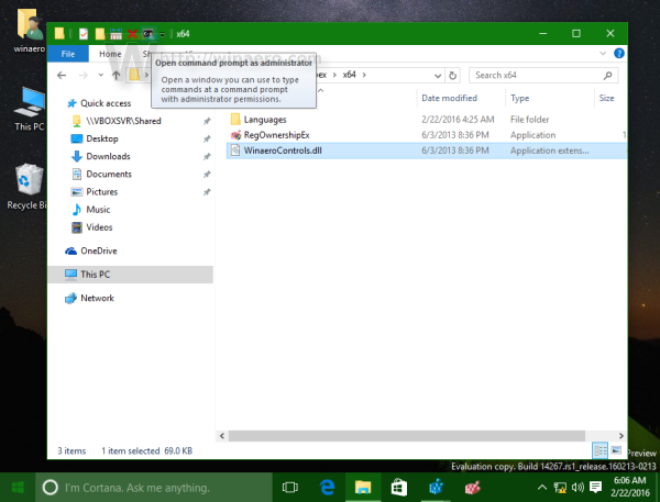 Windows 10 cmd admin added