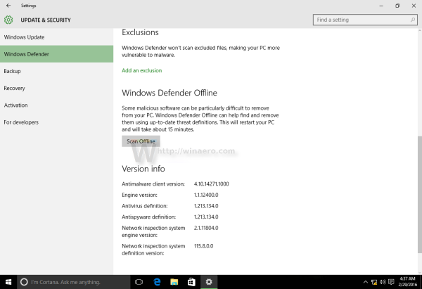 windows defender offline encrypted drive