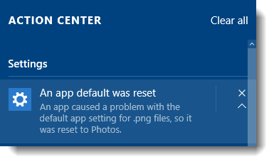 windows 10 default apps not working