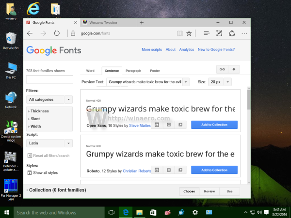 Google Fonts site