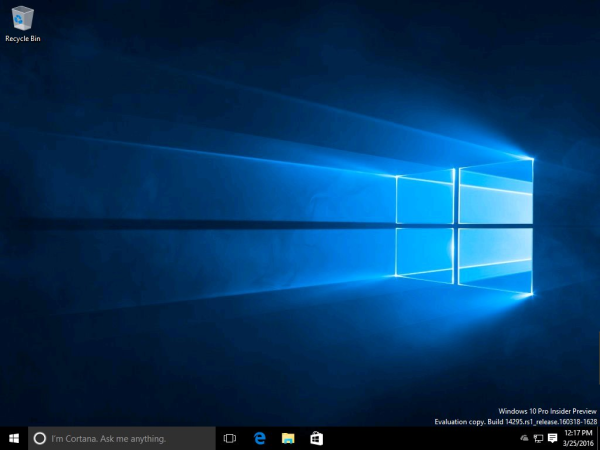 Windows 10, сборка 14295