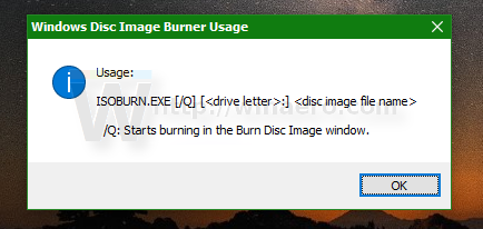 Windows 10 disk image burner
