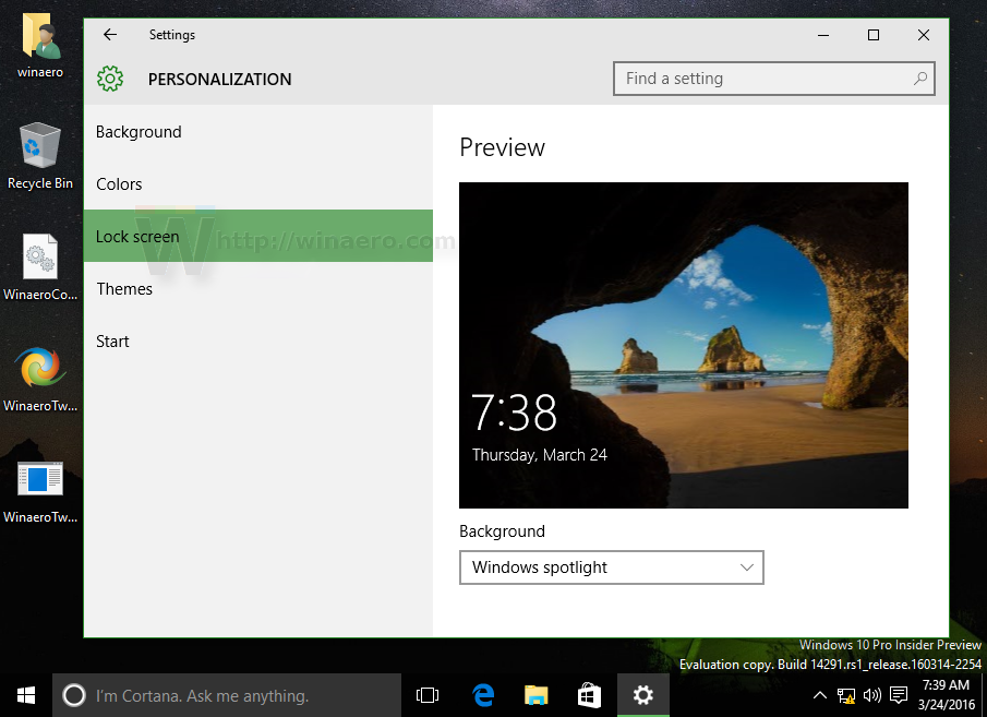 Change Lock Screen Background in Windows 10