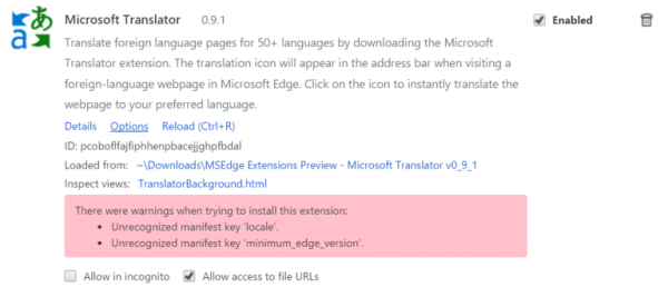 Enable Translator In Microsoft Edge Chromium 9302