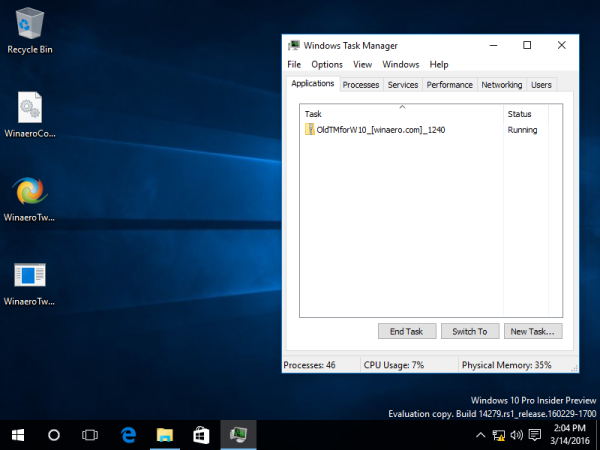 old task manager 14279