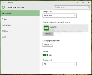 windows 10 slideshow shuffle