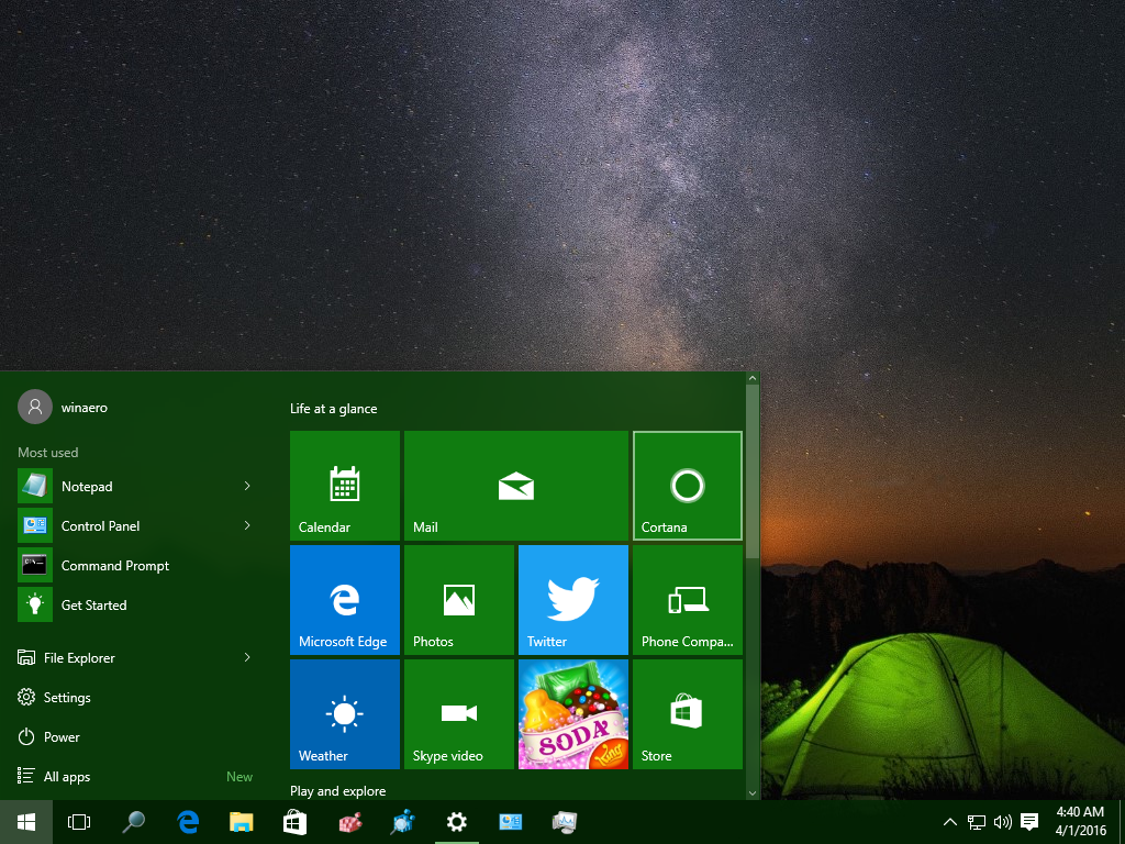 windows 10 background disappears