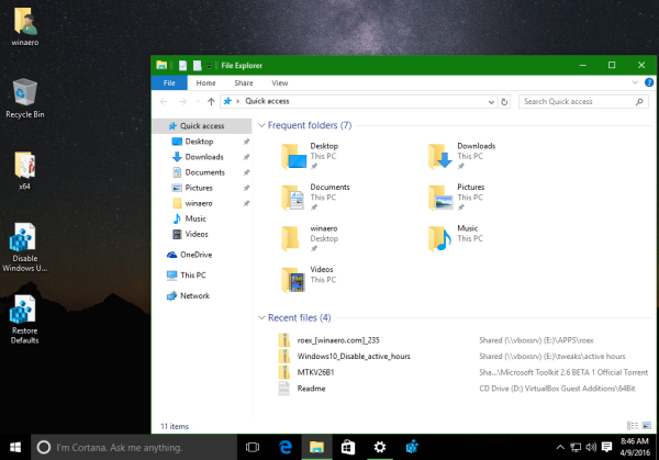 Windows 10 colored title bar black taskbar