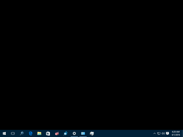 Windows 10 desktop black bug