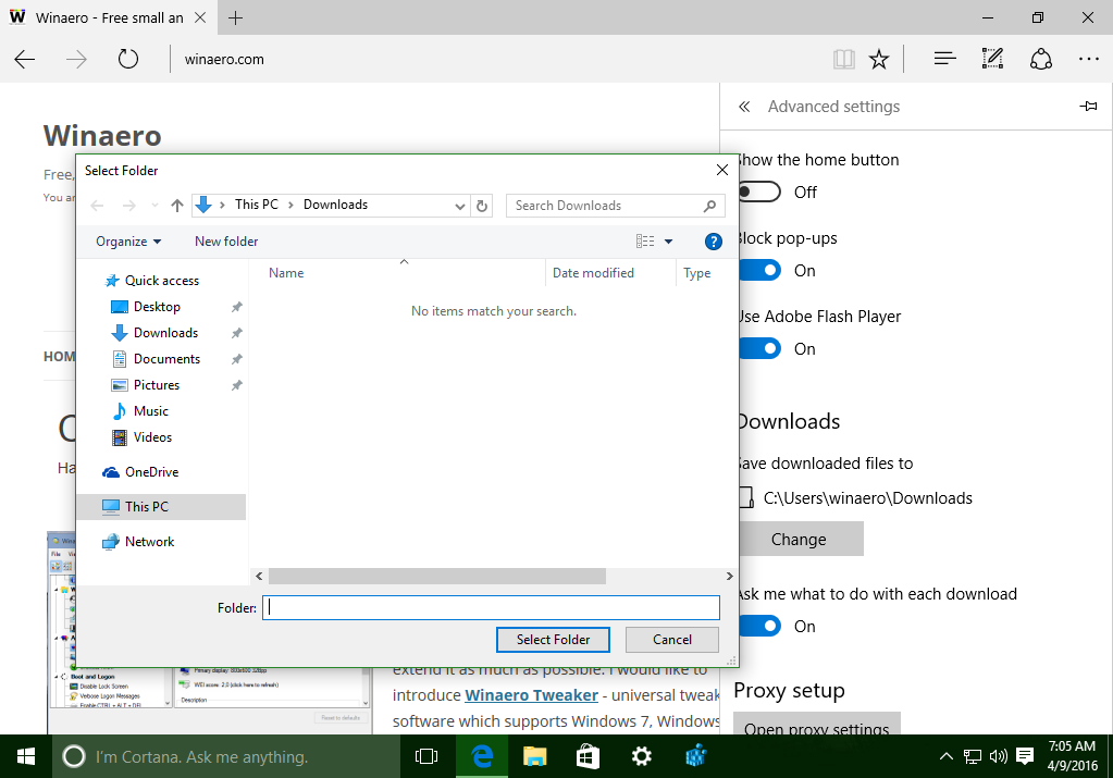 microsoft edge download location