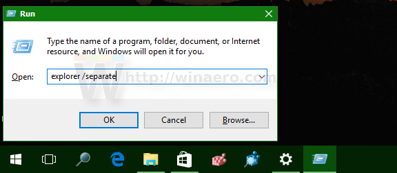 Windows 10 explorer exe separate