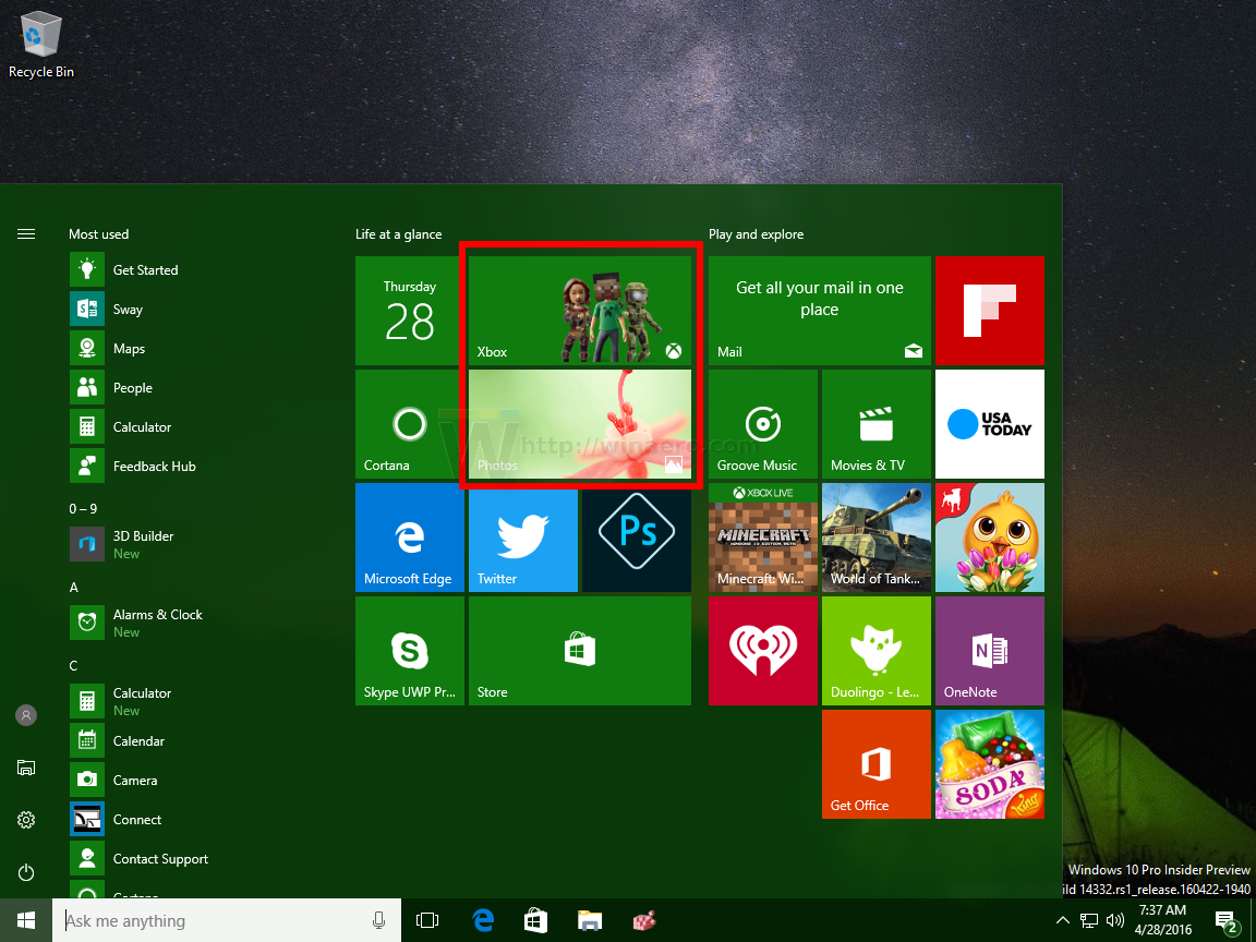 How to clear Live Tile notifications during log on in Windows 10