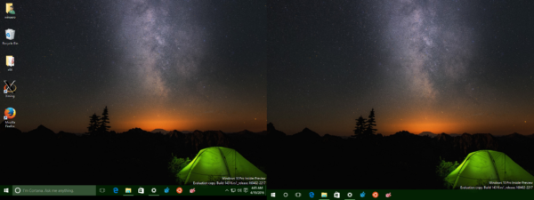 Windows 10 multiple displays same wallpaper
