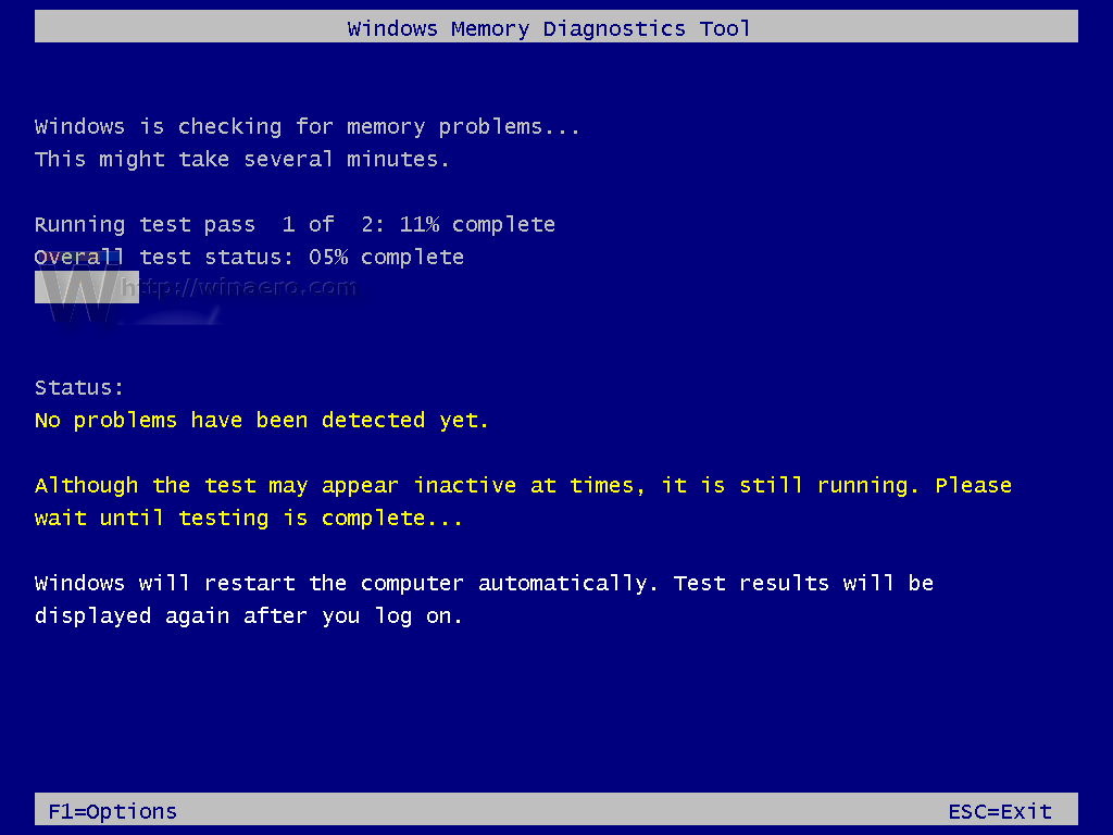 memory diagnostic tool windows 10