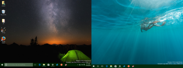 Windows 10 set wallpaper per monitor