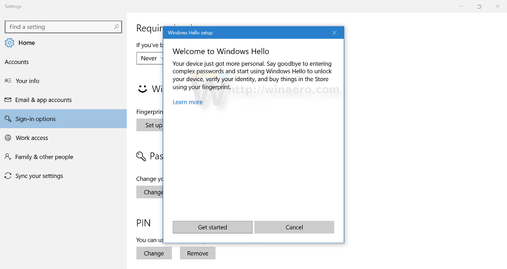 face and fingerprint drivers for windows 10