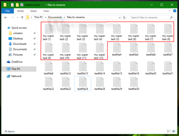 How to rename multiple files at once in Windows 10