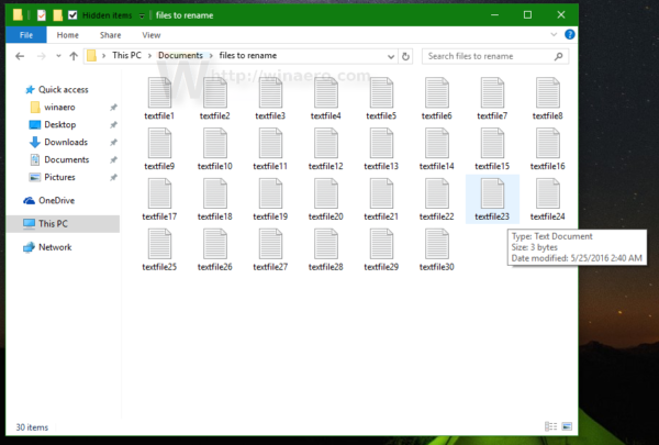 Windows 10 files to rename