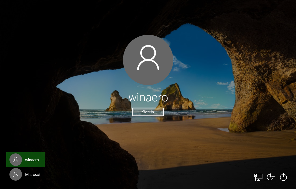 windows 10 hide user account