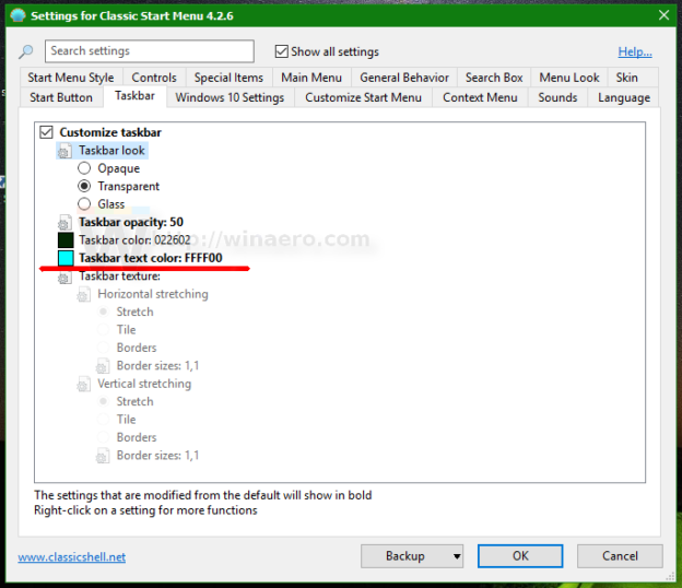 Change Windows 10 Taskbar Text Color