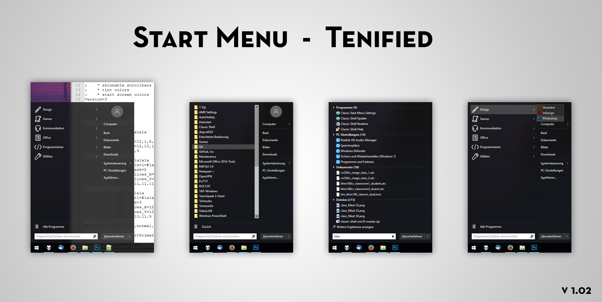 Classic shell start menu windows 10 - gnomlot