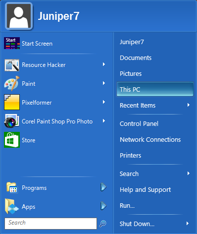 Start Menu Skinning