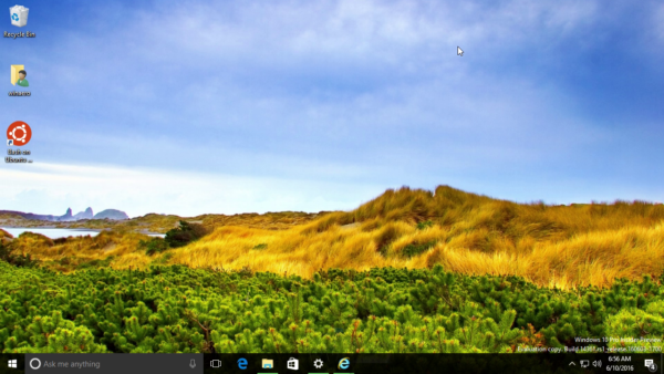 Windows 10 IE image is set