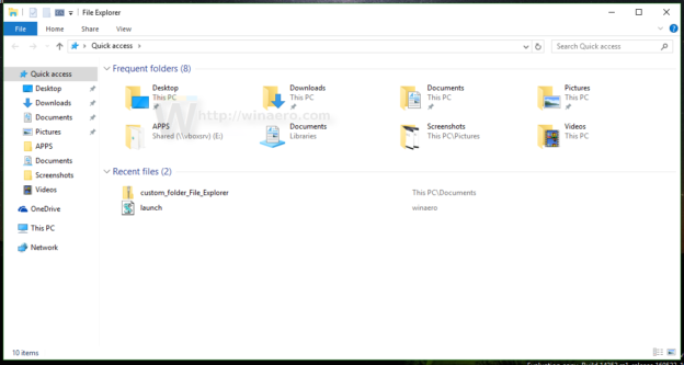 Change the default action when you start typing in Windows 10 File Explorer