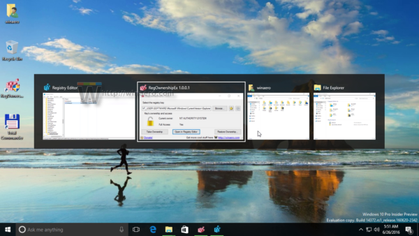 Альтернативная вкладка Windows 10 скрытые фоновые окна