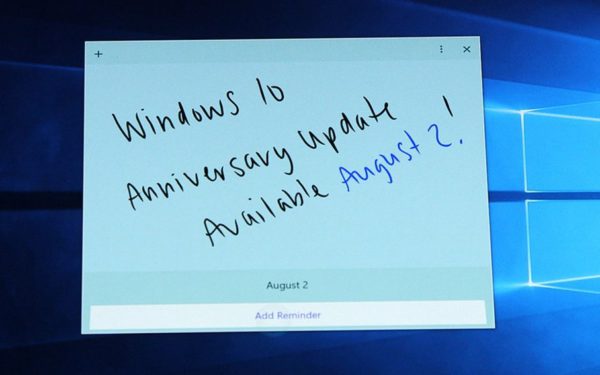 Windows 10 anniversary update release date