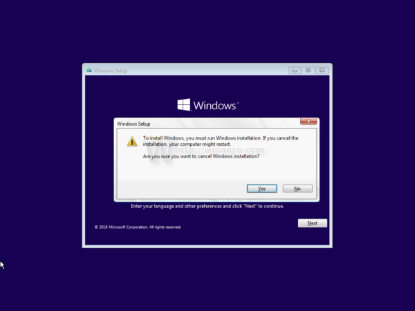 Windows 10 close winpe windows