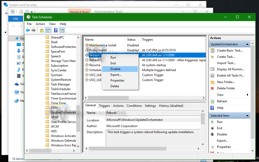 task scheduler reboot