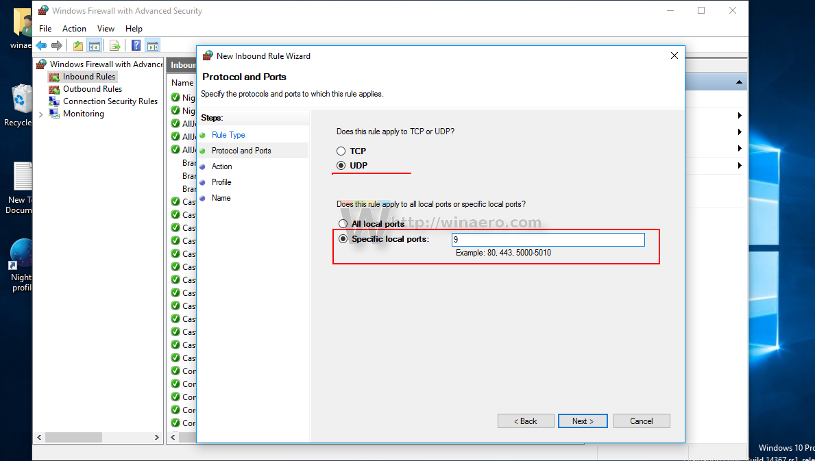 neorouter windows firewall ports