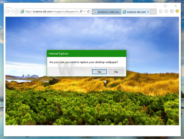 Windows 10 set background