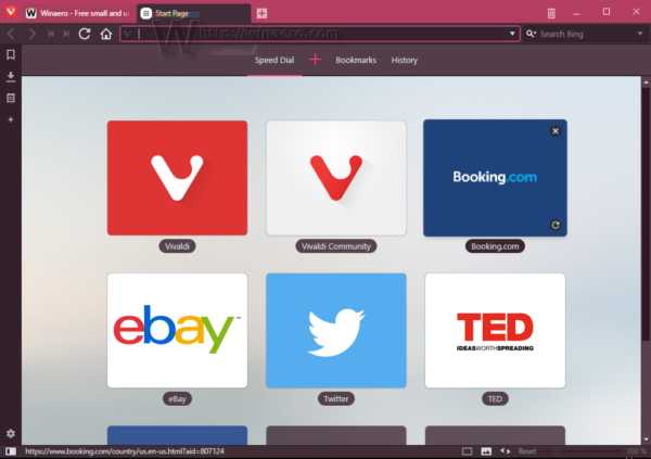 vivaldi 1.3 hot pink theme