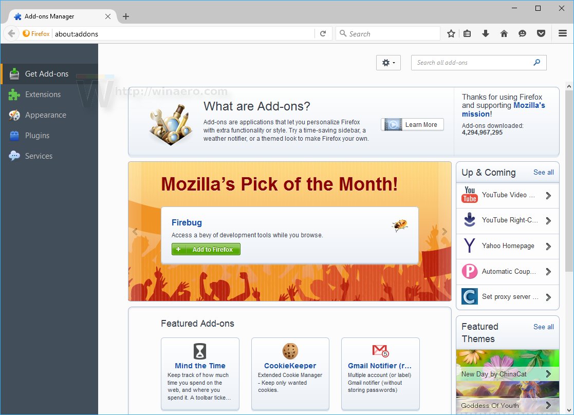 mozilla firefox addons