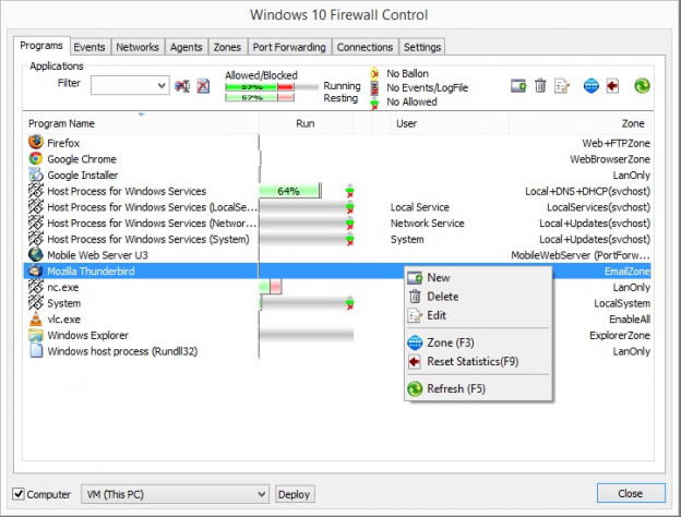 windows firewall remote management