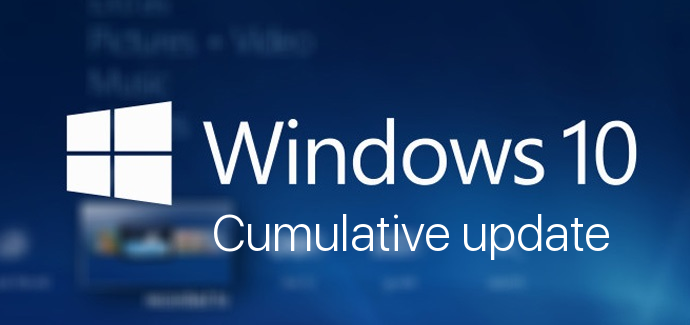 Накопительные обновления баннеров Windows 10