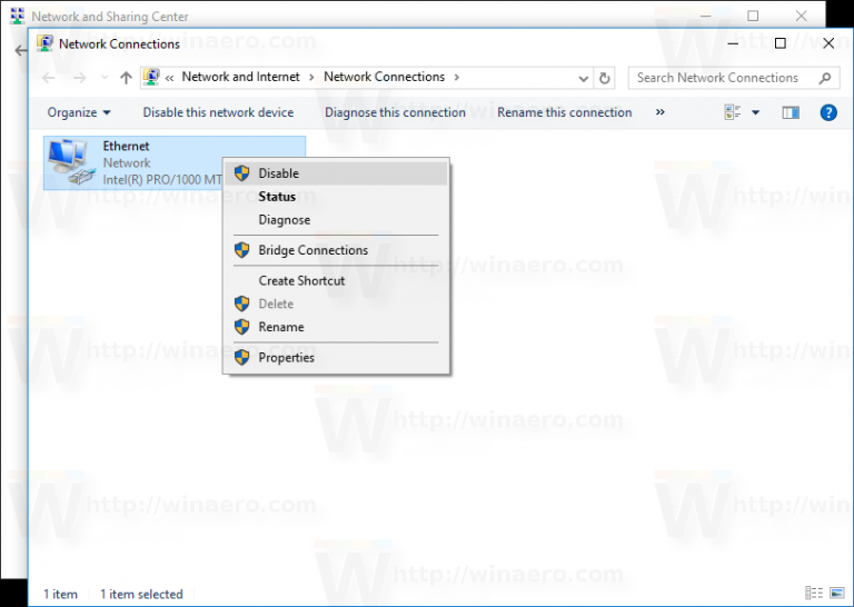 Change network card MAC address in Windows 10