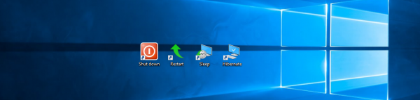 Windows 10 power shortcut banner