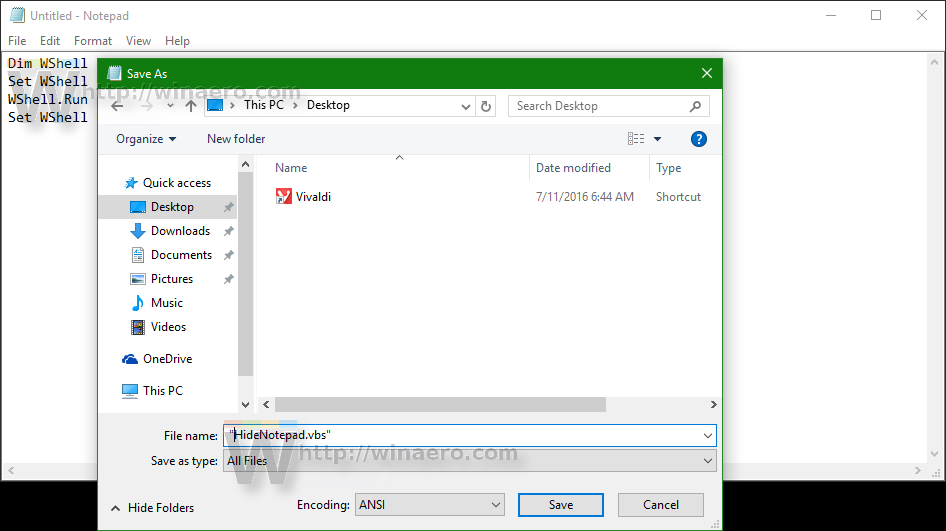 vbscript download windows 10