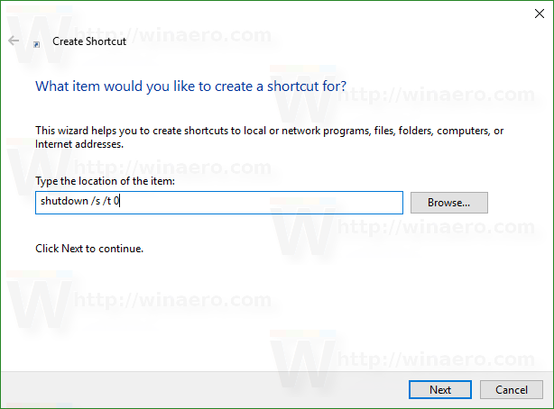 Create Shutdown Restart Hibernate And Sleep Shortcuts In Windows 10