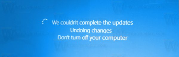 Windows 10 we couldnt complete this update